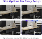 Ascrono Original Under Desk Cable Management Tray, Black, 53.9" - Image 4