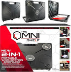 The OmniShelf Portable Workstation, Magnetic Toolbox, Laptop Stand w/ 50 lb Capacity, Hands Free Workstation, Attach to HVAC, Trucks, Walls, Poles etc. (Model # OSO1 - Magnets) by TheOmniShelf