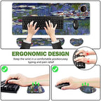 ToLuLu Extended Gaming Mouse Pad, Ergonomic Keyboard Mouse Wrist Rest Set - Image 4