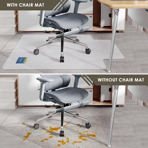 Azadx Heavy Duty Office Chair Mat for Carpet 36" x 48" with Lip Ship Flat - Image 6