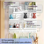 Pegboard Combination Kit, Modular White Wall Organizer - Image 3