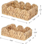 Kriitools Scalloped Toilet Paper Storage Basket for Over Toilet Shelf - Image 3