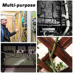 Zip Ties 8 inch, 5000 Pack Black Zip Ties, Self-Locking Nylon Cable Ties with 40 lbs Tensile Strength,Wire Ties for indoor and outdoor use. - Image 7