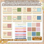 Kosiz 10 Set Wooden Sticky Note Holder Kit, Thank You, Morandi - Image 3