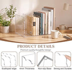 1 PC Scalloped Acrylic Magazine Holder, File Organizer, Standard Style - Image 3
