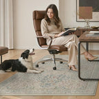 36"x60" Office Chair Mat for Hardwood Floor, Non-Slip Washable Beige Pink - Image 7
