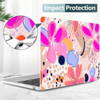 DONGKE for MacBook Air 13 Inch Case M5 2026 M4 2025 M3 M2 2024-2022 A3449 A3240 A3113 A2681, Plastic Hard Shell & Keyboard Cover & Screen Film for MacBook Air 13.6 Inch Case - Floral Artistic - Image 5