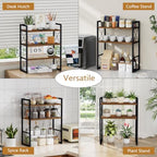 YINMIT Desk Shelf Organizer for Top of Desk with 3-Tier Open Shelves - Image 6