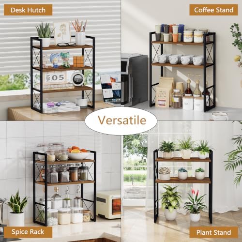 YINMIT Desk Shelf Organizer for Top of Desk with 3-Tier Open Shelves - Image 6