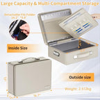 DocSafe 6400°F Fireproof Document Box with Lock, 10 Layers Heat Insulated - Image 5
