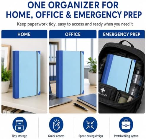 9 Folder Emergency Binder Document Organizer, in Case I Die Book - Image 7