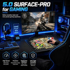 Glass Gaming Mouse Pad, 5.0 Nano Etched Surface, Custom PU Non Slip Base, Esports Level Speed & Precision, Tempered Glass, Waterproof & Durable, 490mm*420mm Large Size for FPS Gaming (World Cup 2026) - Image 3