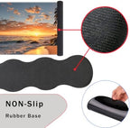 Mouse Pad,Large Pink Desk Mat, 4in1 XXL Mousepad + Keyboard Wrist Rest+Mouse Wrist Rest+Coaster Set with Ergonomic Desk Pad for Home Office Table Computer-Sunset Beach - Image 3
