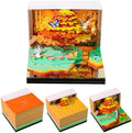 2027 3D Calendar, Paper Carving Sticky Notes, Creative Memo Pad with Light by Banigic