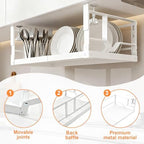 Adjustable Under Shelf Basket Knob Lock Cabinet Storage Holds 50 Lbs - Image 6