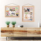 Teling 6 Pack Wood Bulletin Boards with Linen 12''x 16'' Cork Board for Walls with 60 Pushpin Decorative Wood Framed Display for Classroom School Office Bedroom (Brown) - Image 6