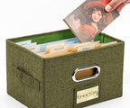Greeting Card Organizer and Storage Box 2 Pack Olive Green - Image 5