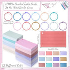 Ctosree 1440 Pcs Back to School Index Cards, 3 x 5 Inch, Vintage Color - Image 2