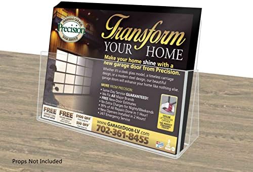 Marketing Holders 4 Pack 11" Wide Catalog Brochure Holder Literature Table Display Reception Desk Flyer Stand - Image 2