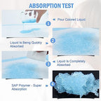 Rocinha 100 Pack Disposable Changing Pads Baby Disposable Underpads Waterproof Diaper Changing Pad Breathable Underpads Bed Table Protector Mat (17 x 13 Inches) - Image 3