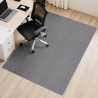 Sycoodeal Office Chair Mat for Hardwood Floor,Slip Resistant Floor Mat for Rolling Chairs,Easy to Clean,Large Floor Protector Office Computer Gaming Chair,Grey(48"x60") by SYCOODEAL