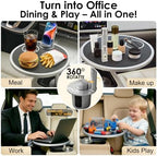 Car Desk for Laptop 360° Rotating Tesla Tray with Cup Holder Phone Stand - Image 6
