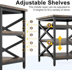 23.6"x23.6" Large Printer Stand with Adjustable Storage Shelf - Image 4