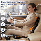Car Seat Cushion with Lumbar Support, Memory Foam for Long Driving - Image 5