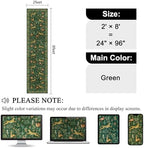 DUKINO 2x8 Washable Runner Rug, Non Slip Animal Kitchen Runner Rug, Green - Image 2