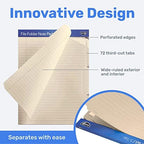 Find It File Folder Notepad - Pack of 72-9.5 x 12.5 Inch Notebook Organizer Folders for Filing, Document, and Clipboard Organization - Cream - Image 3