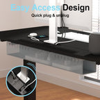 Standing Desk with Hidden Cable Management Tray,48x24,Black - Image 5