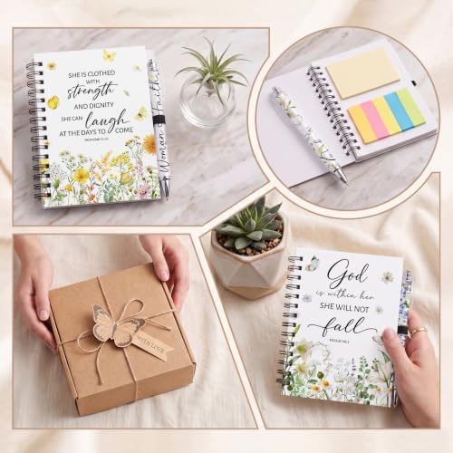 Sprial Notebooks with Pens Bulk, 48 Pack, 5.5 x 4.7 Inch Botanical - Image 6