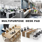 CENNBIE MAX200 78.7" x 39.4" Leather Desk Mat, Extra Large Desk Pad Blotter Protector, Extended Table Pad, Waterproof PU Leather Desk Mat on top of desks Large for Office and Home (Grey) - Image 6
