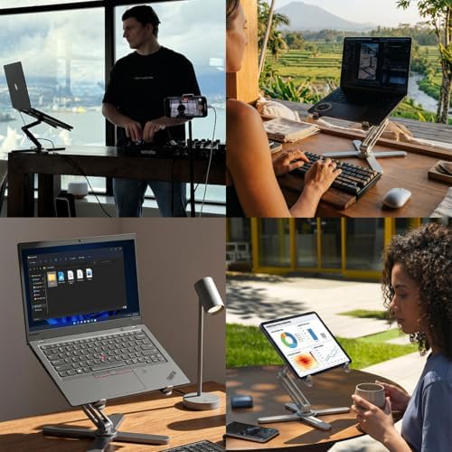 Model-X 3.0 Laptop Stand, Ladjustable Laptop Stand Desk, Ergonomic Laptop Stand Desk，360 Rotating Laptop Riser - Image 5