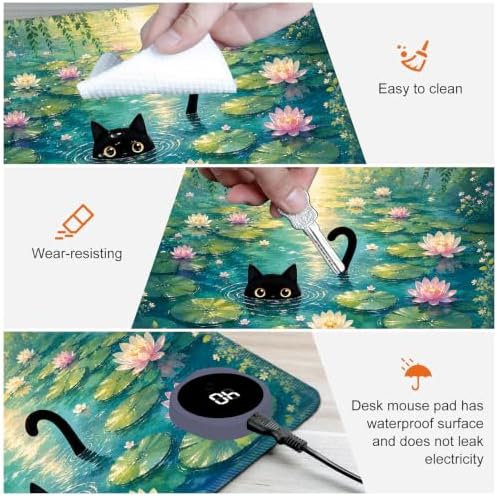 Heated Desk Pad & Mouse Pad, 3 Heat Levels, 3-Hour Auto Shut-Off - Image 4