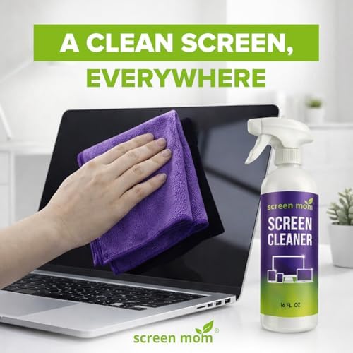 Screen Mom Ultimate Screen Cleaning Kit - 2 Pcs 16oz TV Screen Cleaner Spray and 6 Pcs Microfiber Cloths TV Cleaner Spray and Cloth, Laptop, Phone, iPad, Car and Computer Cleaning Kit Electronic - Image 6