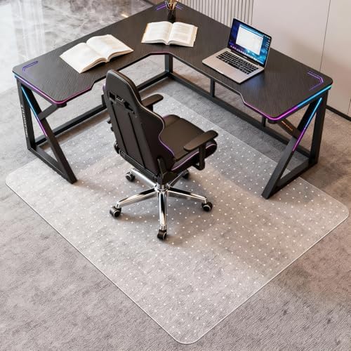 Vicwe Office Chair Mat for Carpeted Floors, 58"X44" Chair Mats with Studs by Vicwe
