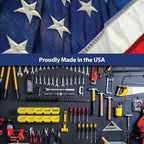 WallPeg Pegboard Kit - 3 ea. 24"x16" Black Peg Boards Panels - Made in USA - Image 5