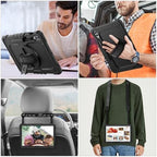 SEYMAC stock Case for Samsung Galaxy Tab S10+ Plus/ S9 FE+ Plus/ S9+ Plus 5G Tablet Case 12.4'' Protective with Screen Protector, Pen Holder, 360 Rotate Stand, Hand Strap, Shoulder Strap, Black1 - Image 5
