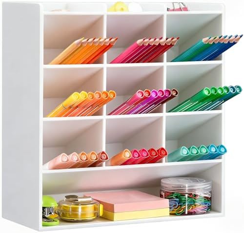 BEYGORM Acrylic Vertical Marker Organizer for 150 Markers, Desk Orgaizer by BEYGORM