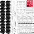 320PCS Pegboard Accessories Kit, Pegboard Hooks Assortment with Bins and Stainless Steel Peg Locks, Tool Organizer for 1/8" and 1/4" Pegboards, Garage Wall Organization, Workshop and Tool Storage by SEDY
