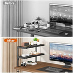 IBUYKE Clamp on Desk Shelf, 22.8” Large Desk Extender Shelves UTMZ010B - Image 5
