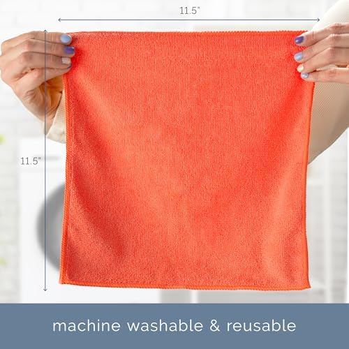 S&T INC. Microfiber Cleaning Cloth, 150 Pack, 11.5" x 11.5" - Image 6