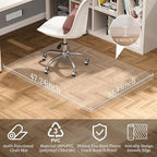 Tonaus Office Chair Mat for Hardwood Floor 48"×36" Desk Chair Mat, Clear - Image 2