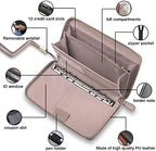 Three Way Cut Cash Envelope Wallet Rose Gold All in One Budget System RFID Blocking with 12x Tabbed Envelopes 12x Monthly Budget Cards 1x Yearly Budget Planner Sheet Complete Money Organizer Set - Image 3