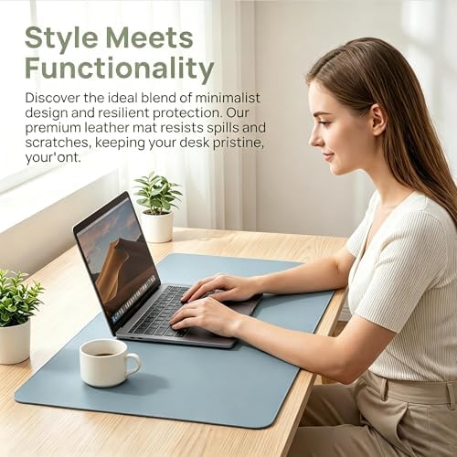 Chair Mat for Hard Floor Office Chair Mat Desks Mats 31.5"×63",Leather Floor Protector Scratch-Resistant for Home Office Study Wooden Floors - Image 7