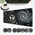 Desk Mat, Mouse Pad with Wrist Rest, 4-in-1 Large Mouse Pads for Desk, Ergonomic Mouse Pad and Keyboard Wrist Rest Gaming Keyboard Mat for Office,Tree of Life Moon by EFGWSDER