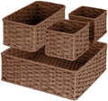 efluky 4 PCS Hand-Woven Drawer Organizer Baskets by efluky