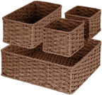 efluky 4 PCS Hand-Woven Drawer Organizer Baskets by efluky