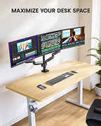 ErGear Triple Monitor Mount for 13-27 inch Screens, Triple Monitor Arms with USB,3-Monitor Stand Holds 17.6 lbs/Arm – Tilt, Swivel & Rotate - Image 5
